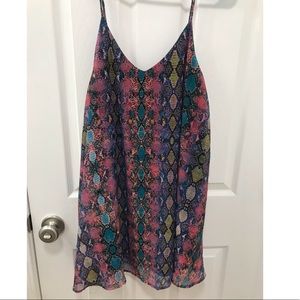 Showmeyourmumu snakeskin circus mini dress